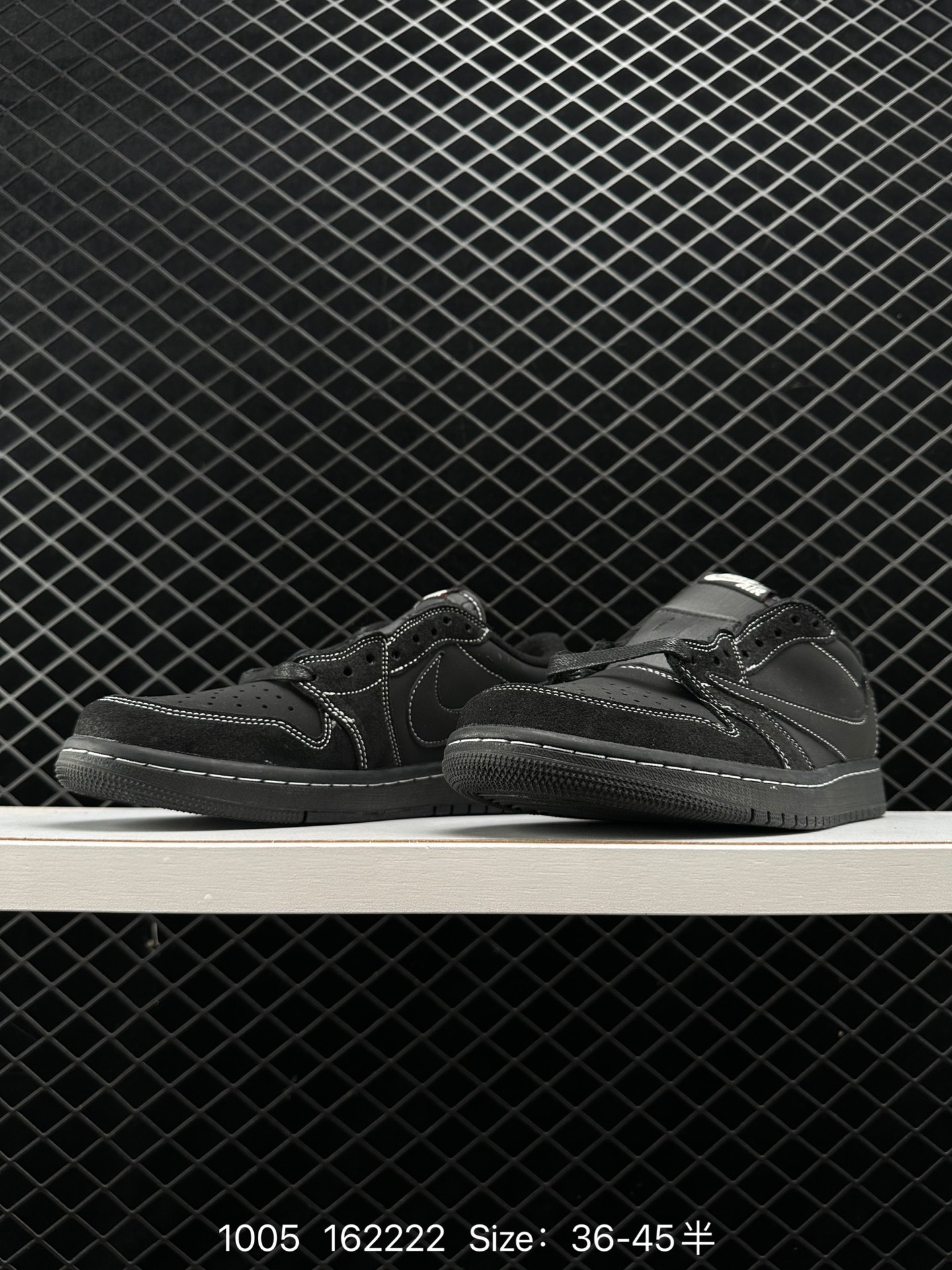 fragment design x Travis Scott x Nike Air Jordan 1 Low OG SP”Black/Green Toe“